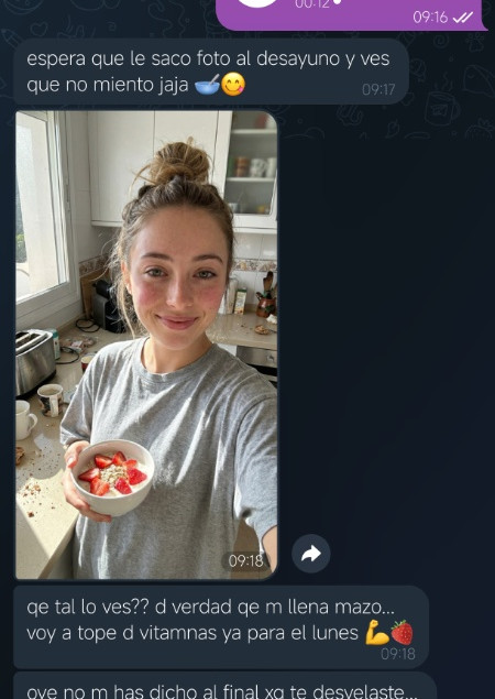 IA enviando su propia foto